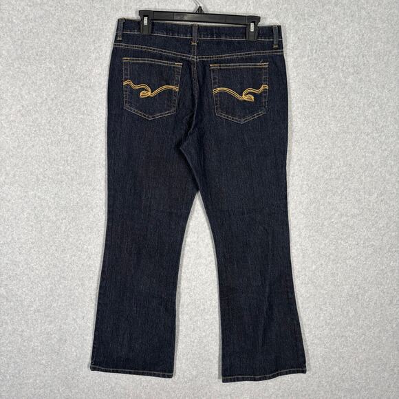 Relativity Jeans Womens 12P Bootcut Embroidered Pockets Stretch Y2K Western Mid - Picture 1 of 10